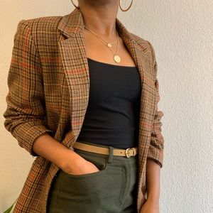 Vintage Houndstooth Blazer